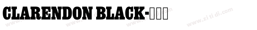 Clarendon Black字体转换